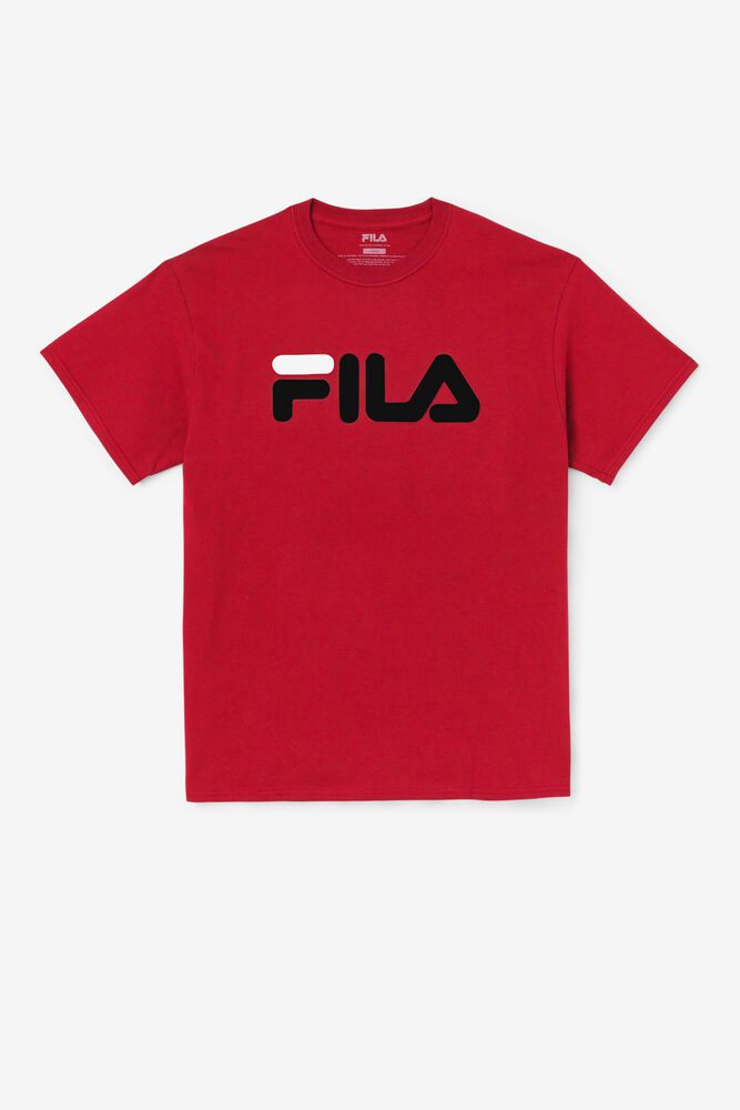 Tricou Fila Barbati Rosii Logo OCUT-37508